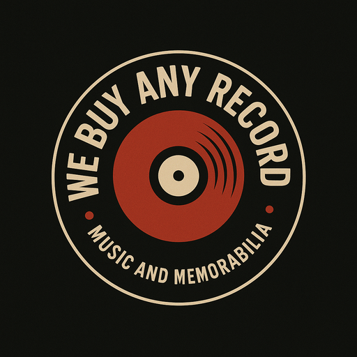 We Buy Any Record - vinyl record buyers logo